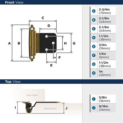 Decorative Hinges Steel Antique Brass Cabinet Hinge 2