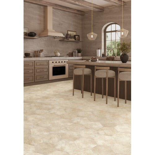 Luxxe Hexagon Vinyl Pearl Vinyl Plank Low Gloss 4