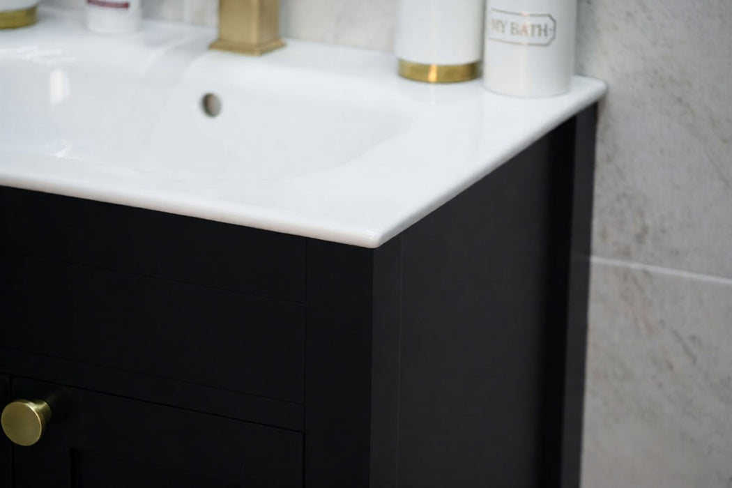 Aria Wood Black Bathroom Vanity Black 4