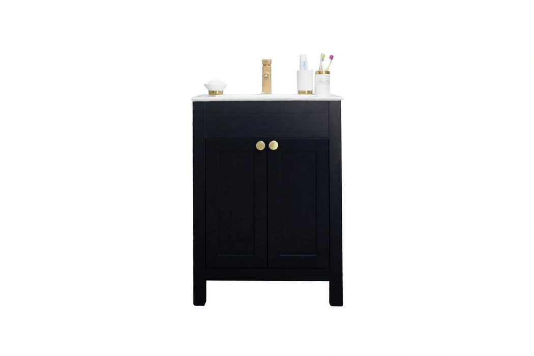 Aria Wood Black Bathroom Vanity Black 1