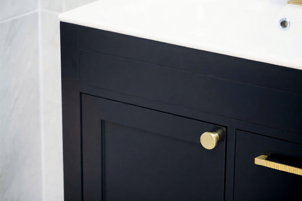 Aria Wood Black Bathroom Vanity Black 6