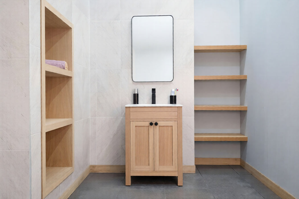 Aria Wood Natural Oak Bathroom Vanity Natural Oak 2