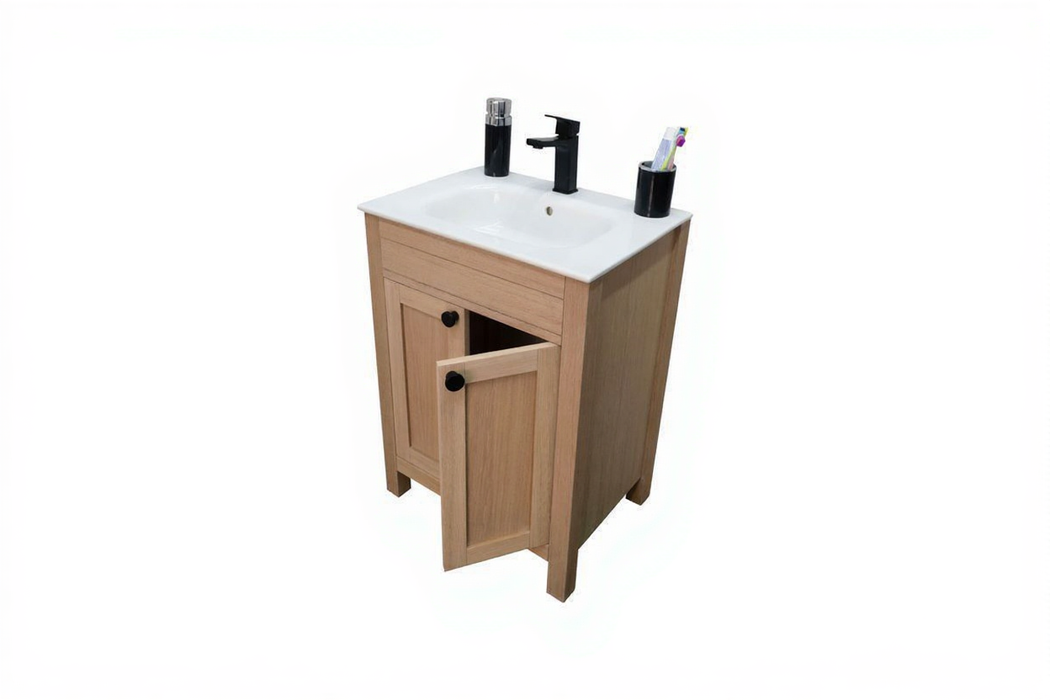 Aria Wood Natural Oak Bathroom Vanity Natural Oak 3