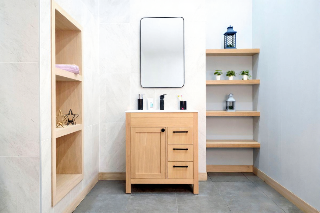 Aria Wood Natural Oak Bathroom Vanity Natural Oak 2