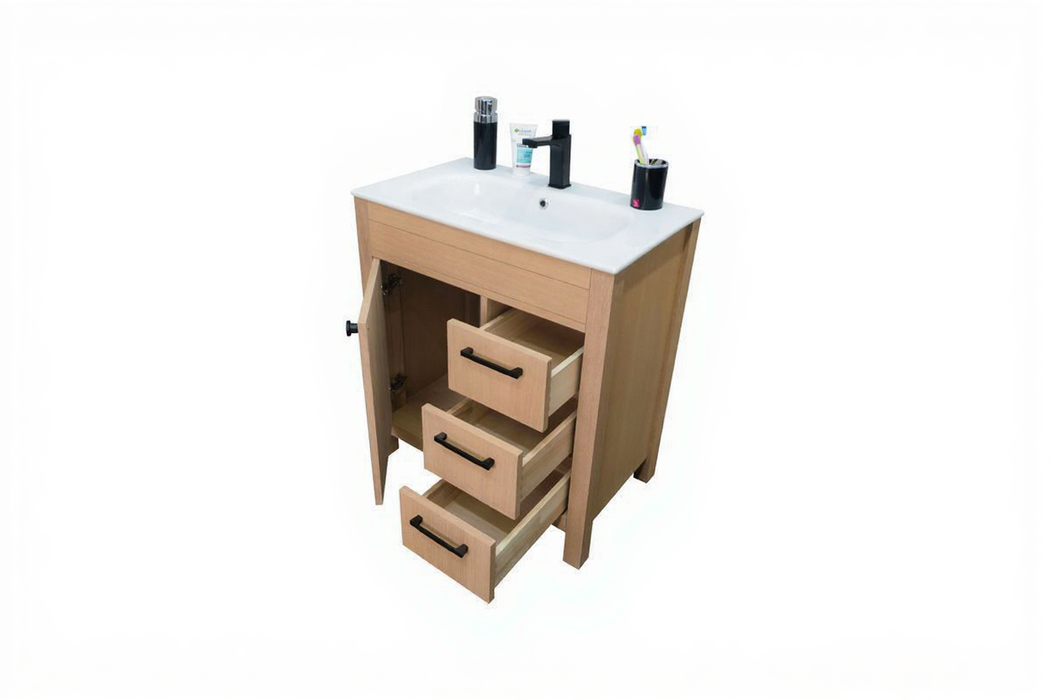 Aria Wood Natural Oak Bathroom Vanity Natural Oak 3