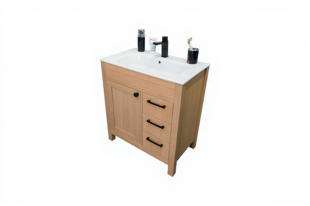 Aria Wood Natural Oak Bathroom Vanity Natural Oak 4