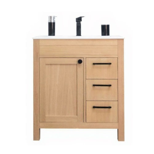 Aria Wood Natural Oak Bathroom Vanity Natural Oak 1