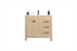 Aria Wood Natural Oak Bathroom Vanity Natural Oak 1