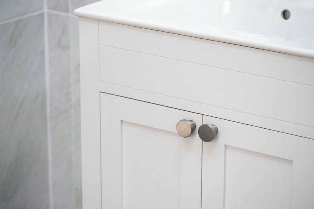 Aria Wood White Bathroom Vanity White 6
