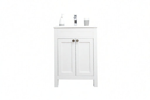 Aria Wood White Bathroom Vanity White 1
