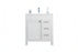 Aria Wood White Bathroom Vanity White 1