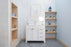 Aria Wood White Bathroom Vanity White 2