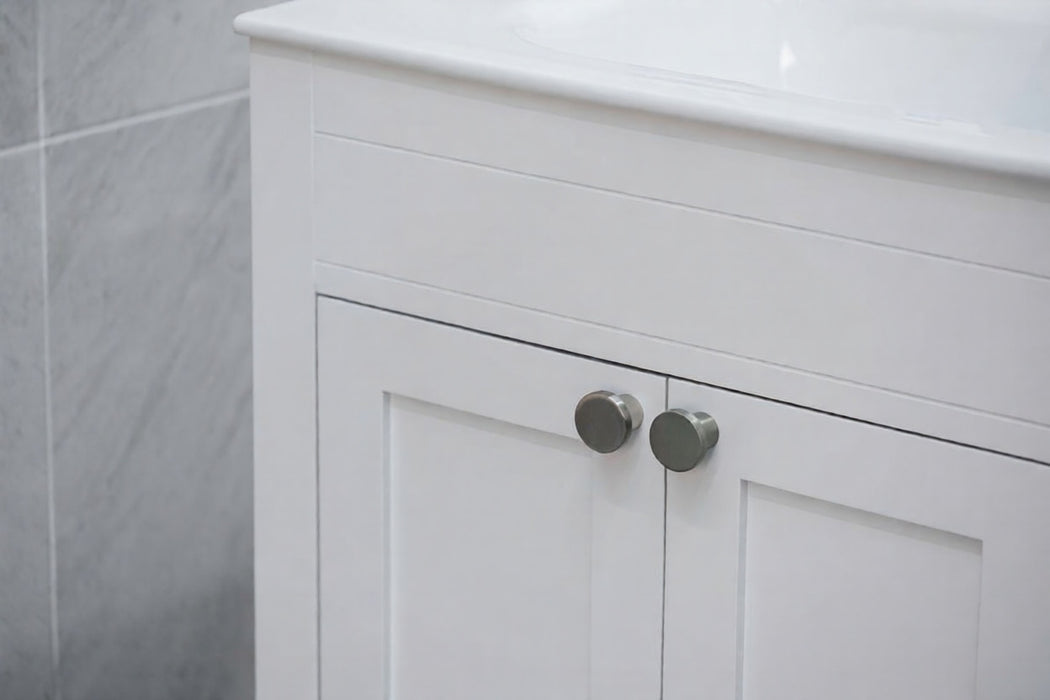 Aria Wood White Bathroom Vanity White 6