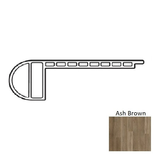 Bristol Point Vinyl Ash Brown Bashb Stair Nose Urethane 1