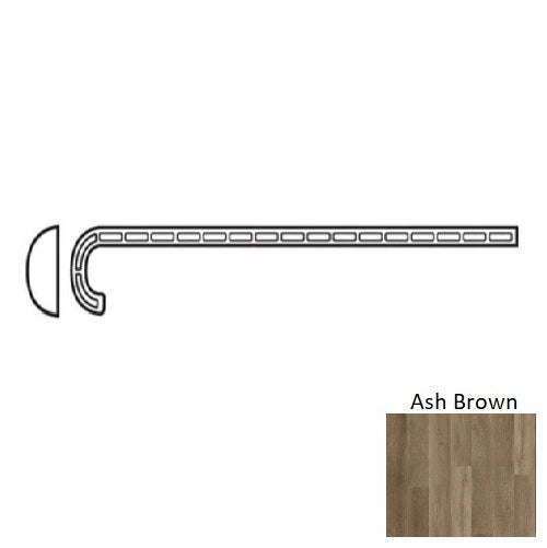 Bristol Point Vinyl Ash Brown Bashb Stair Tread  Urethane 1