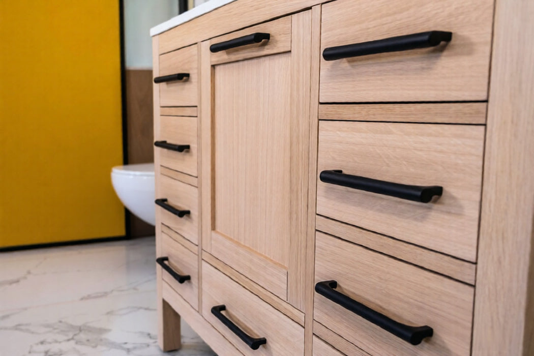 Ashley Wood Natural Oak Bathroom Vanity Natural Oak 4