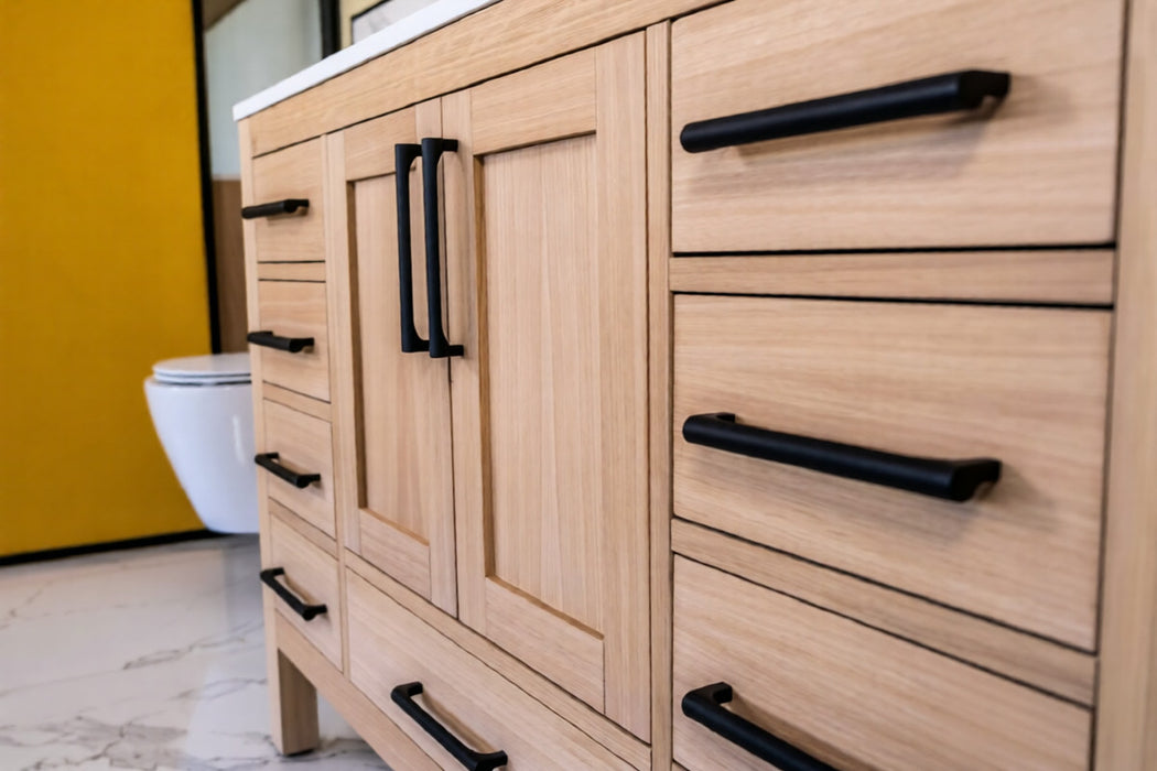 Ashley Wood Natural Oak Bathroom Vanity Natural Oak 4