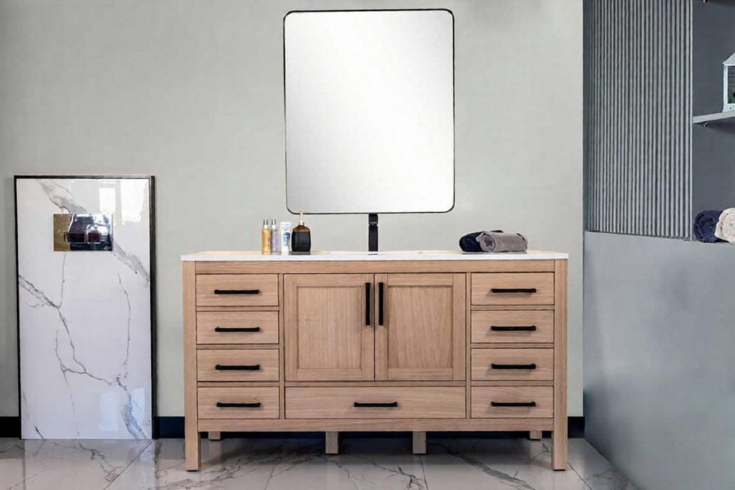 Ashley Wood Natural Oak Bathroom Vanity Natural Oak 2