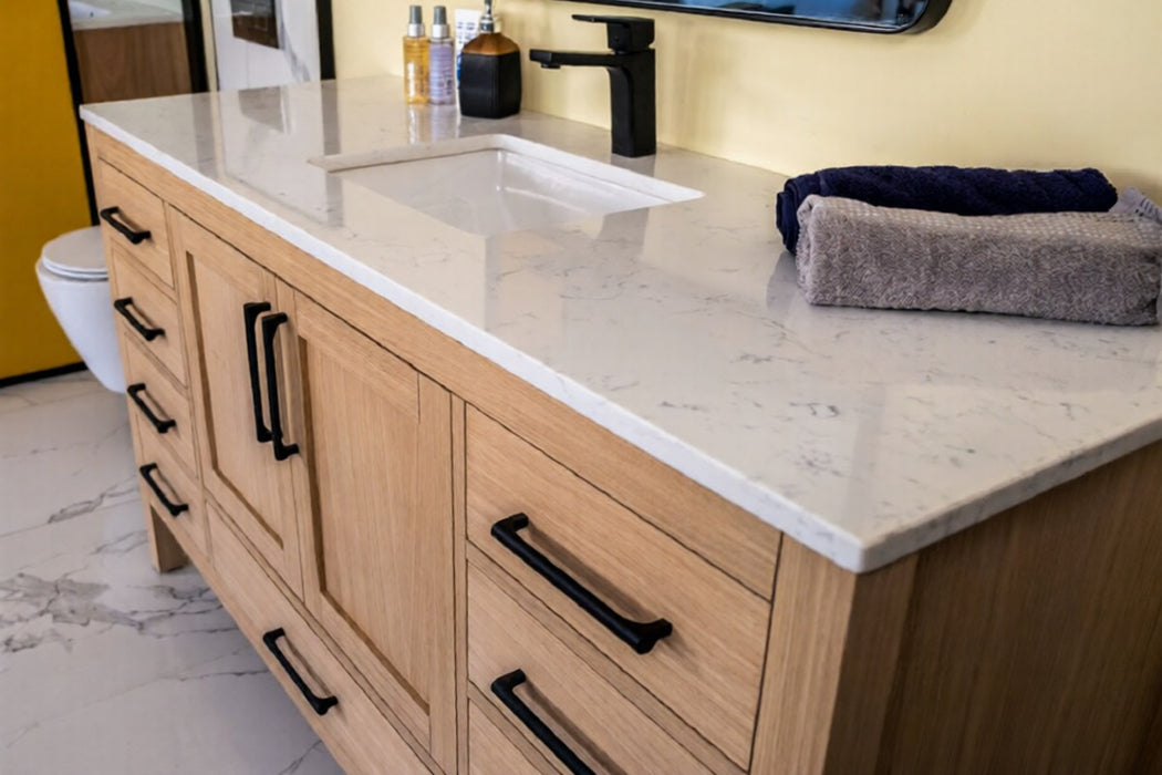 Ashley Wood Natural Oak Bathroom Vanity Natural Oak 3