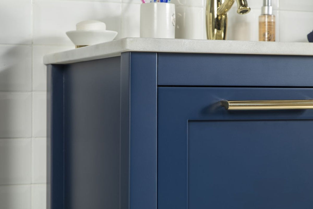 Ashley Wood Navy Blue Bathroom Vanity Navy Blue 4