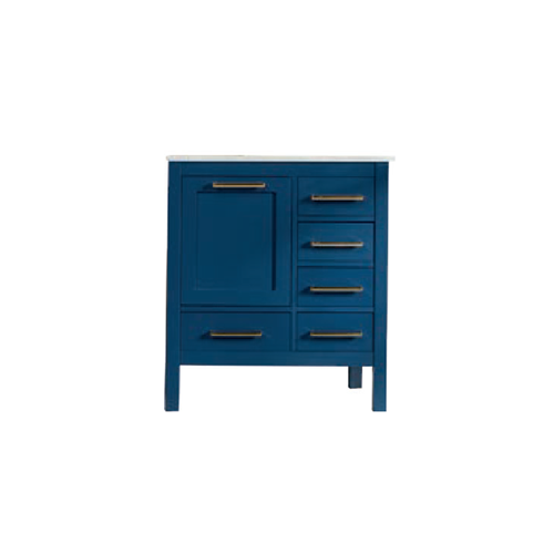 Ashley Wood Navy Blue Bathroom Vanity Navy Blue 1