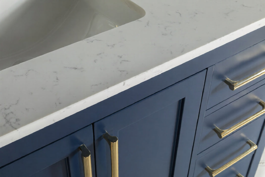 Ashley Wood Navy Blue Bathroom Vanity Navy Blue 3