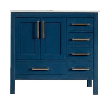 Ashley Wood Navy Blue Bathroom Vanity Navy Blue 1