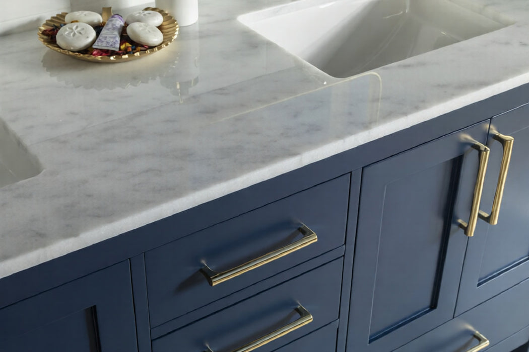 Ashley Wood Navy Blue Bathroom Vanity Navy Blue 5