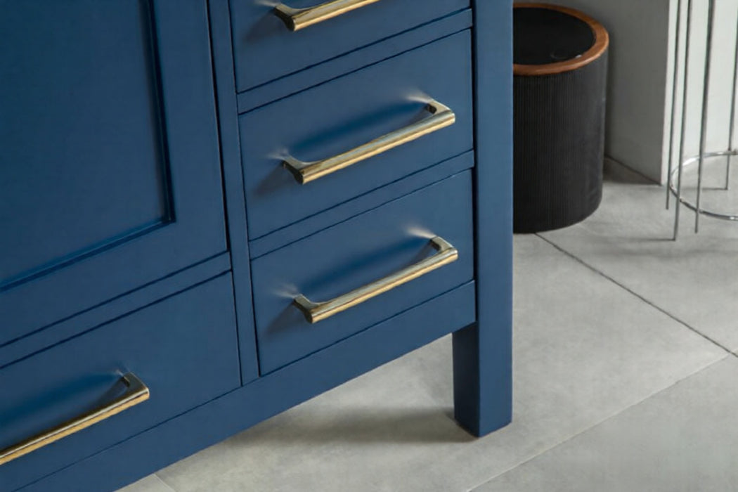 Ashley Wood Navy Blue Bathroom Vanity Navy Blue 5