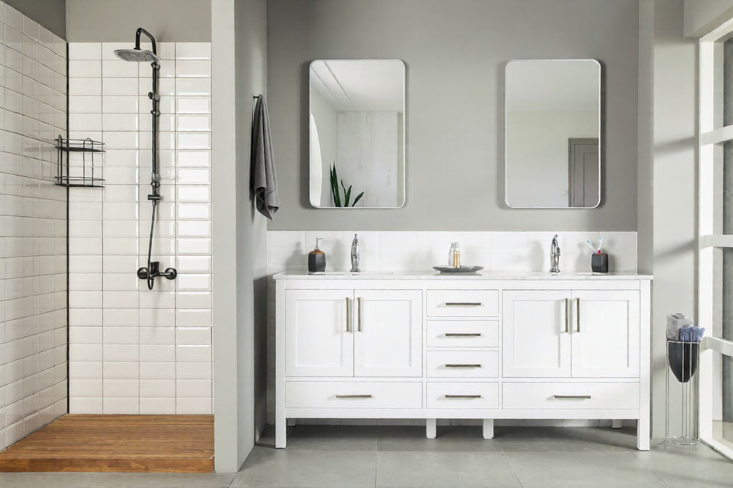 Ashley Wood White Bathroom Vanity White 2