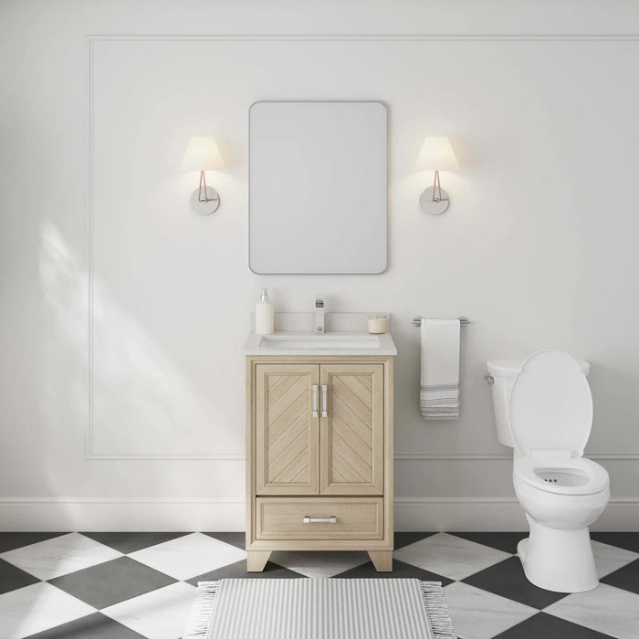 Ashlow Wood Natural Oak Bathroom Vanity Natural Oak 10
