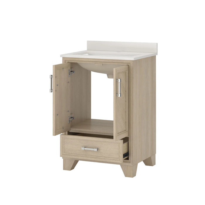 Ashlow Wood Natural Oak Bathroom Vanity Natural Oak 3