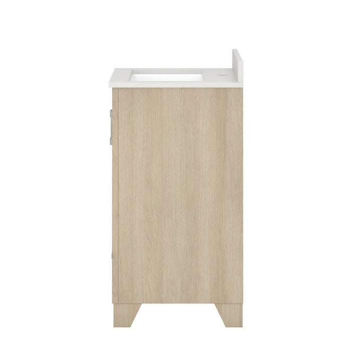 Ashlow Wood Natural Oak Bathroom Vanity Natural Oak 5