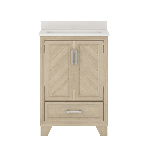 Ashlow Wood Natural Oak Bathroom Vanity Natural Oak 1