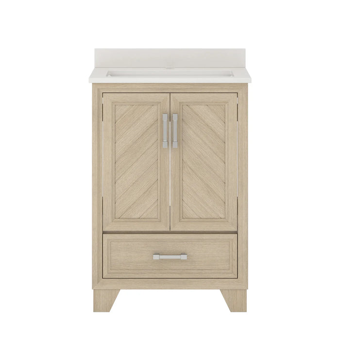 Ashlow Wood Natural Oak Bathroom Vanity Natural Oak 1