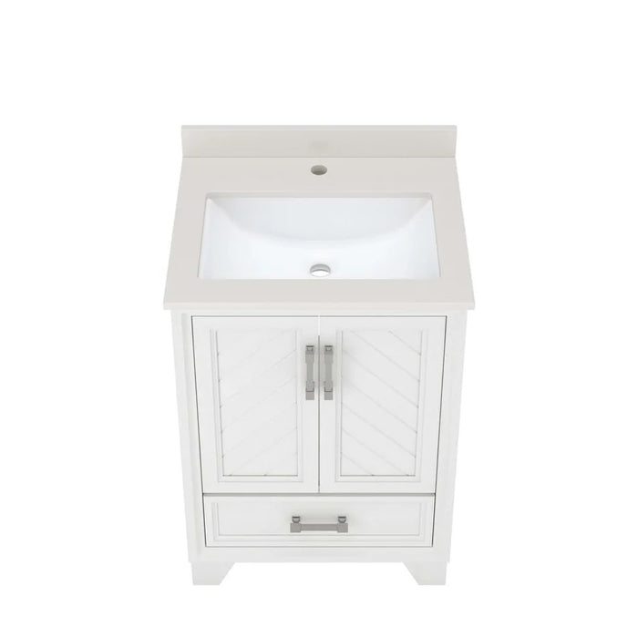 Ashlow Wood White Oak Bathroom Vanity White Oak 9