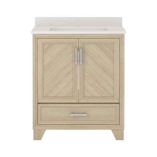 Ashlow Wood Natural Oak Bathroom Vanity Natural Oak 1
