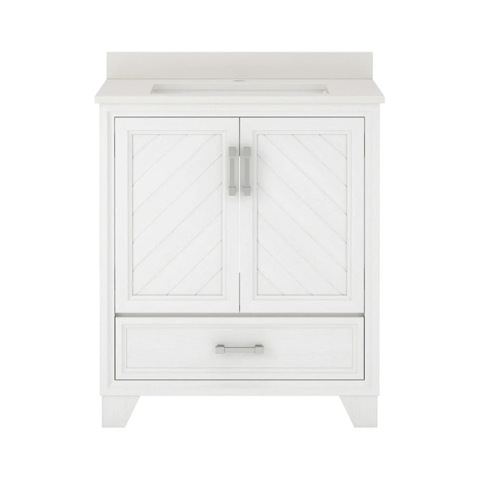 Ashlow Wood White Oak Bathroom Vanity White Oak 2