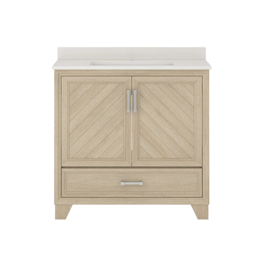 Ashlow Wood Natural Oak Bathroom Vanity Natural Oak 1