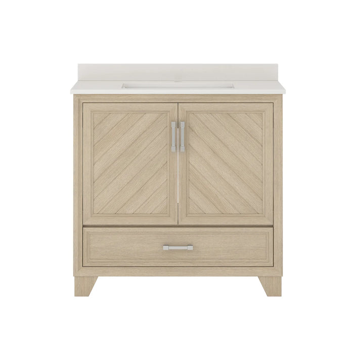 Ashlow Wood Natural Oak Bathroom Vanity Natural Oak 1