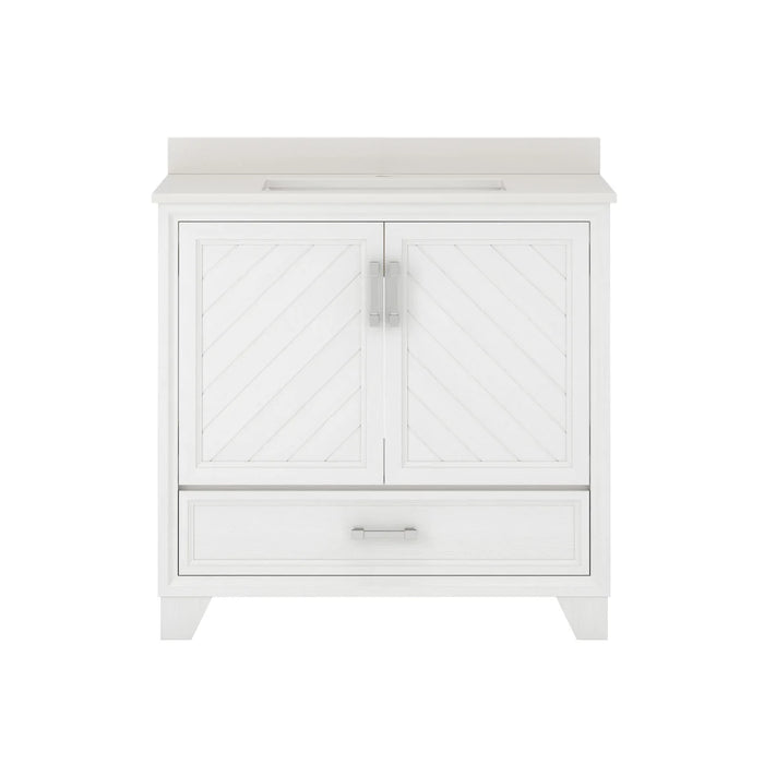 Ashlow Wood White Oak Bathroom Vanity White Oak 2