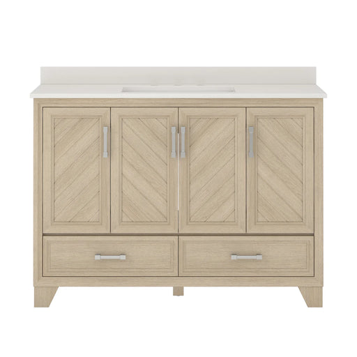 Ashlow Wood Natural Oak Bathroom Vanity Natural Oak 1