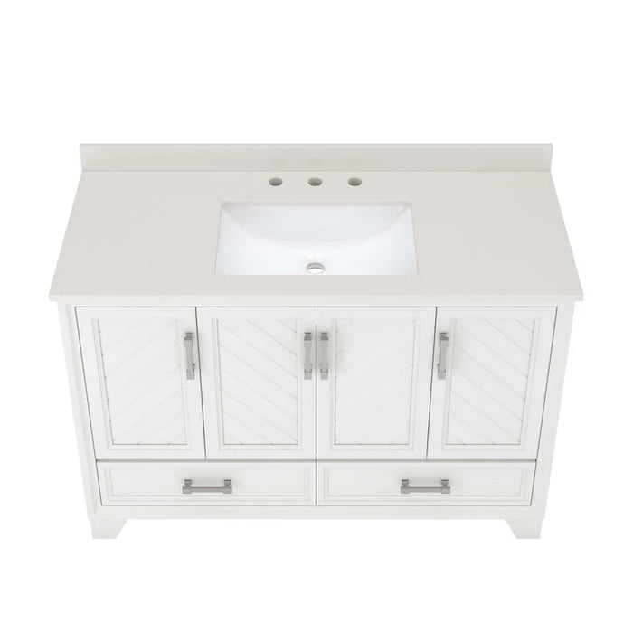 Ashlow Wood White Oak Bathroom Vanity White Oak 9