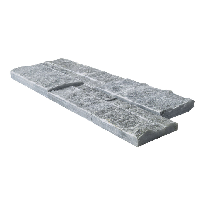 XL Rockmount Stacked Stone Panel Marble Atlantic Blue Ledgestone Split Face 1