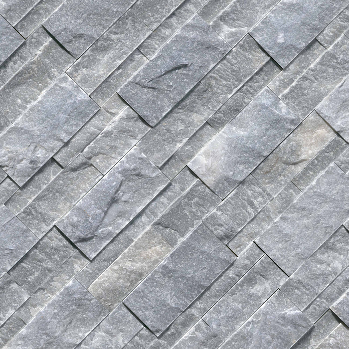 XL Rockmount Stacked Stone Panel Marble Atlantic Blue Ledgestone Split Face 4