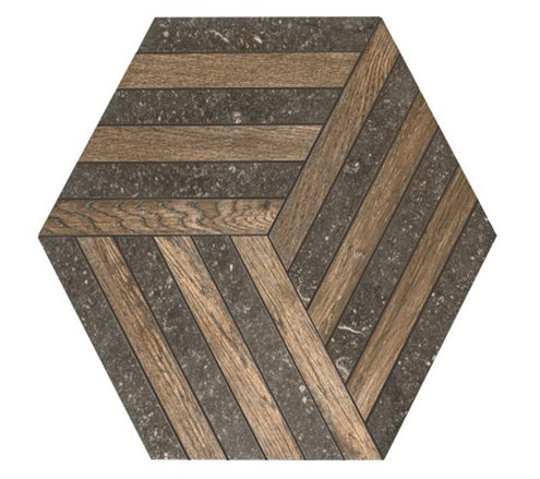 Atmospheres Desir Porcelain Mosaic - Hexagon