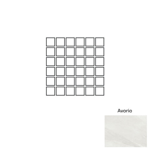 Pietra Ligure Porcelain Avorio PL00 Mosaic Natural 1