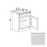 Double Shaker Style Wood Dove White Base Cabinet Dove White 1