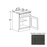 Double Shaker Style Wood Smokey Gray Base Cabinet Smokey Gray 1