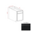 Slim Shaker Style Wood Iron Black Base Cabinet Iron Black 1